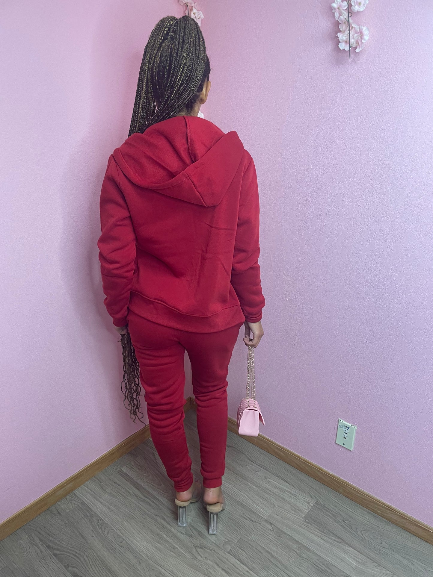 Make โEm Sweat Jogger Set - Red