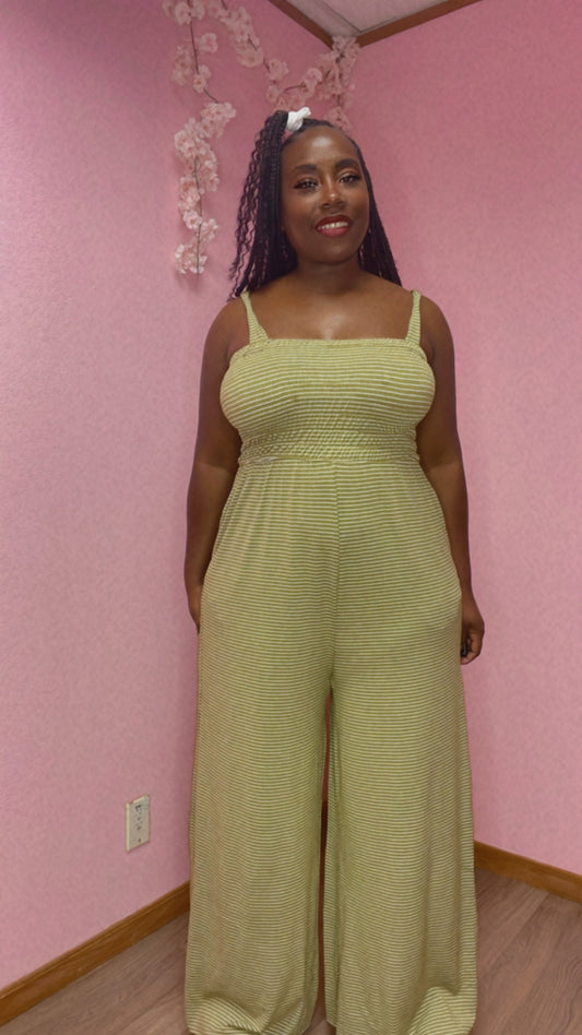 Kimmie Jumpsuit Plus Size Lime