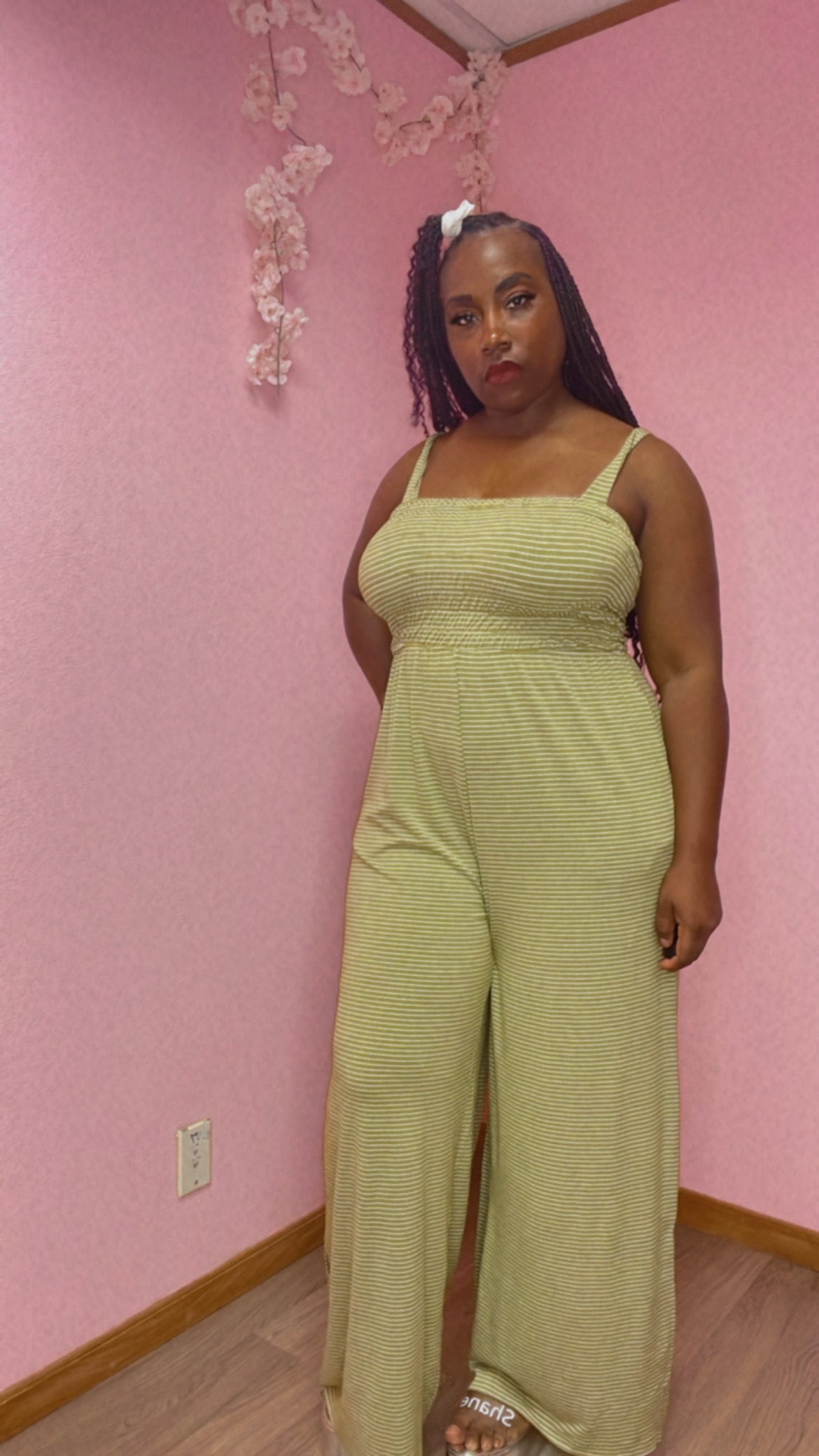 Kimmie Jumpsuit Plus Size Lime