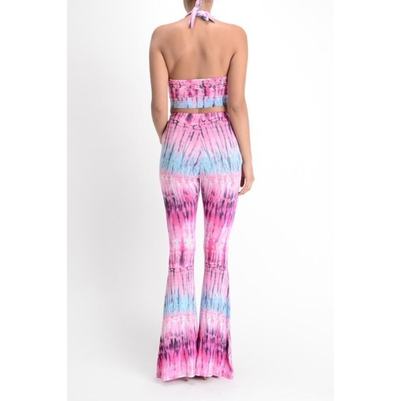 💞💜 Tie dye Halter BellBottom Pants Set 💜💞